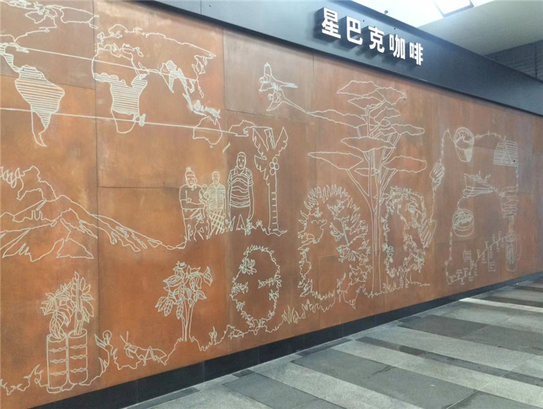 花山耐候钢幕墙